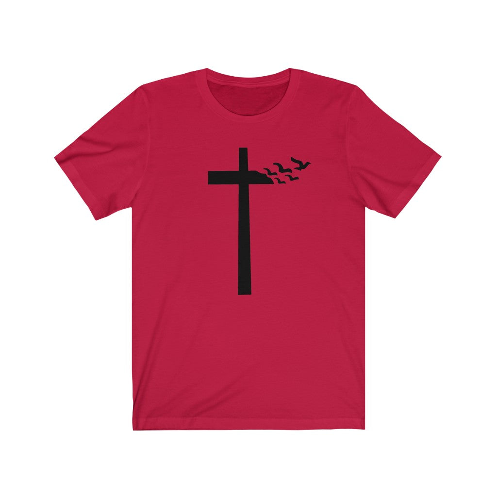 Cross With Flying Birds